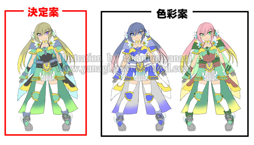 双剣の姫騎士キャラデザイン