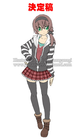 勝気な女の子のキャラデザイン