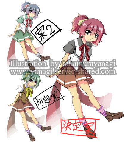 ふんふわ女の子のキャラデザイン