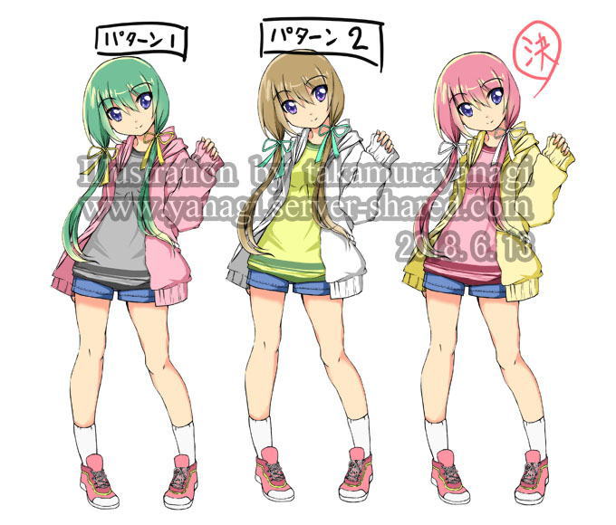 ゆるふわ女の子キャラデザイン