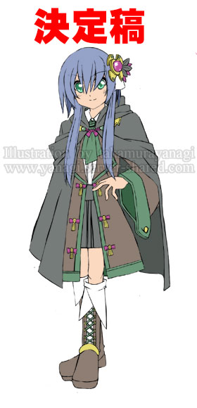 魔法学生の女の子キャラデザイン