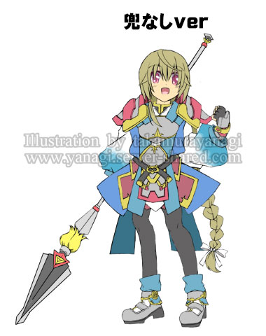 幼き姫騎士兜なしverキャラデザイン