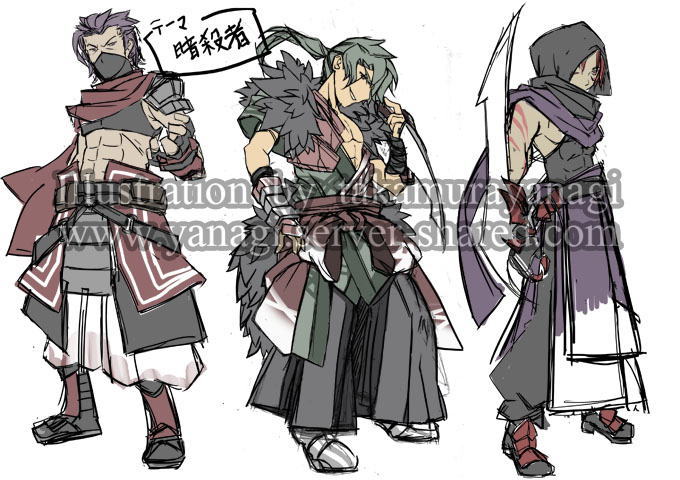 和風キャラデザイン男性