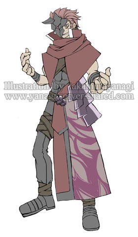 仮面の戦闘狂キャラデザイン