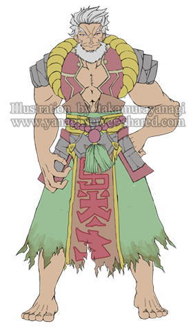 強者を求める老将キャラデザイン